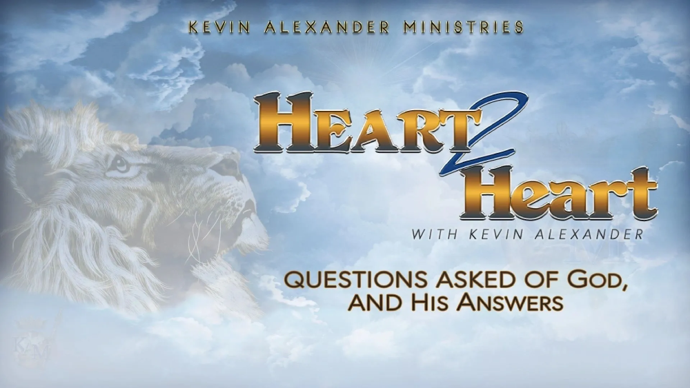 A banner with the words " heart to heart " and " questions asked children and his answers."