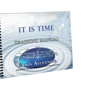 A book cover with the words " it is time training manual ".