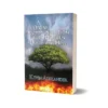 A book cover with an image of a tree on fire.