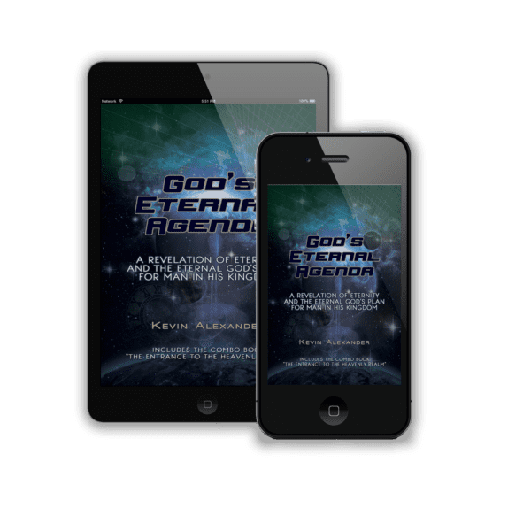 God's Eternal Agenda book cover on devices.